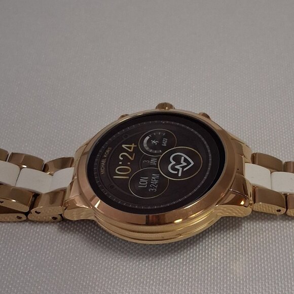 Michael Kors Access Women’s Runway Touchscreen Smartwatch – Two-Tone Gold/White main image 4